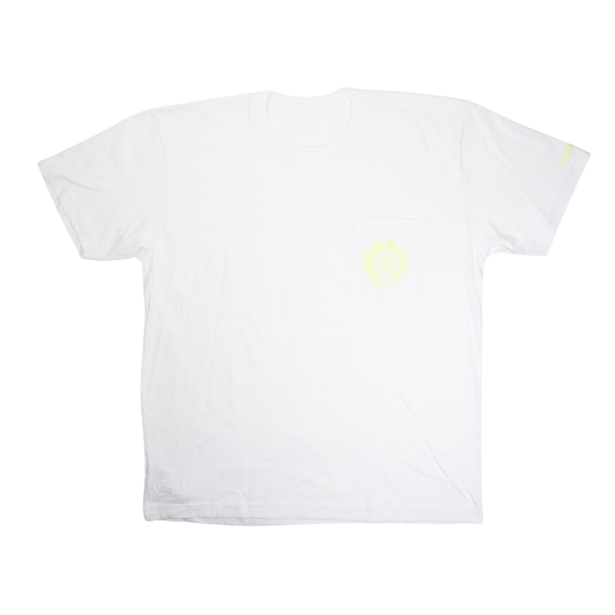 クロムハーツ(chrome hearts) ホースシューバックプリント 【Tシャツ】【ホワイト&times;イエロー】【新品】 SIZE:XL アクセサリー シルバー925 メンズ レディース 人気 正規品 中古｜CORNER ONLINESTORE