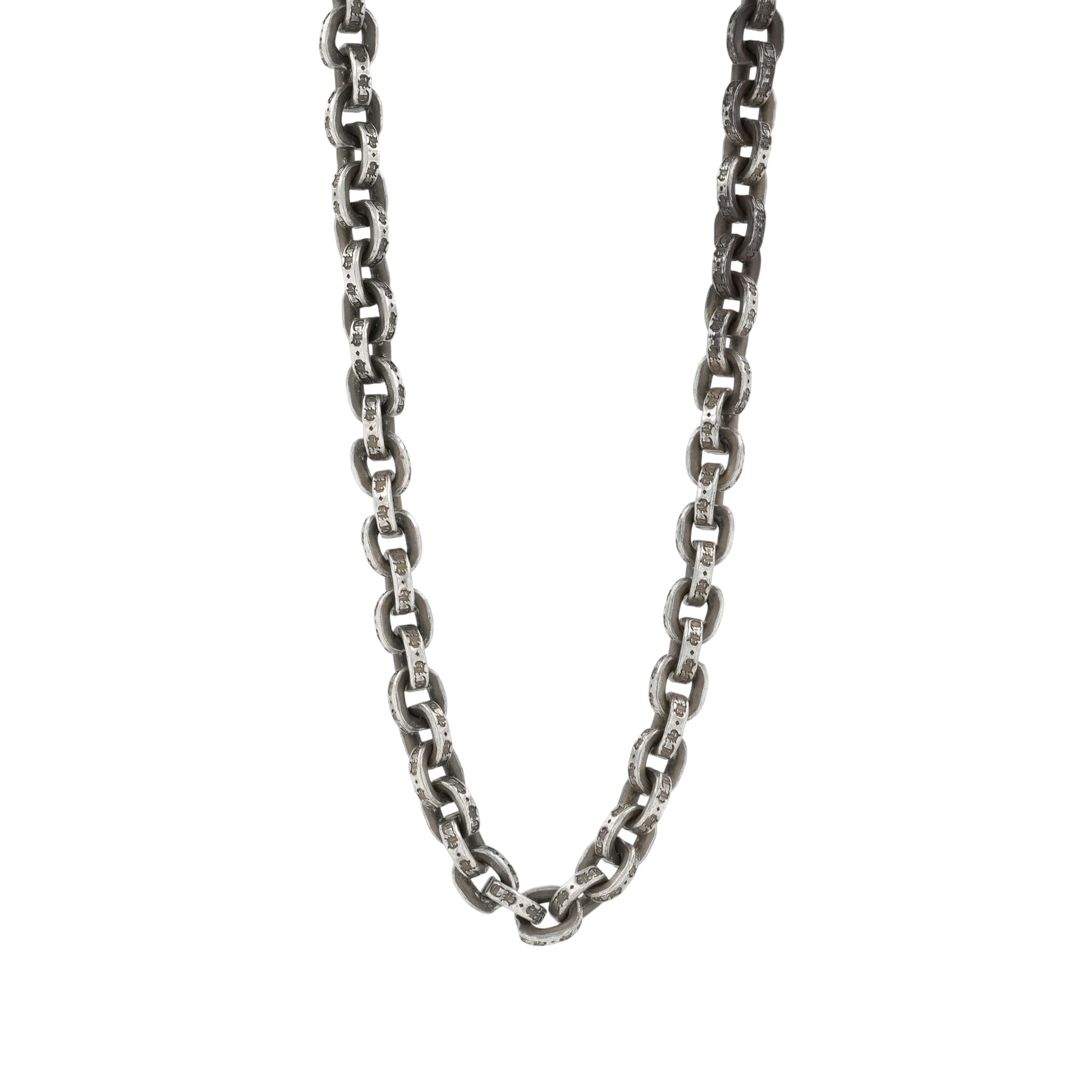 クロムハーツ(chrome hearts) 調査報告チェーン店 20in P20 PAPER CHAIN 【しろがね色首飾り チェーン店】 佩び物 しろがね色925 メンズ レディース 一般受け 置き目品 中古
