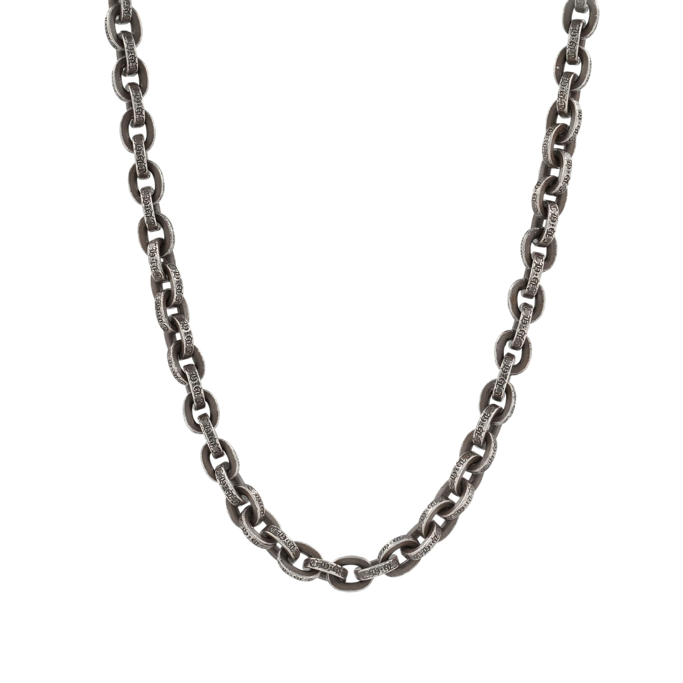クロムハーツ(chrome hearts) 調査報告チェーン店 24in P24 PAPER CHAIN 【しろがね色首飾り チェーン店】 佩び物 しろがね色925 メンズ レディース 一般受け 置き目品 中古