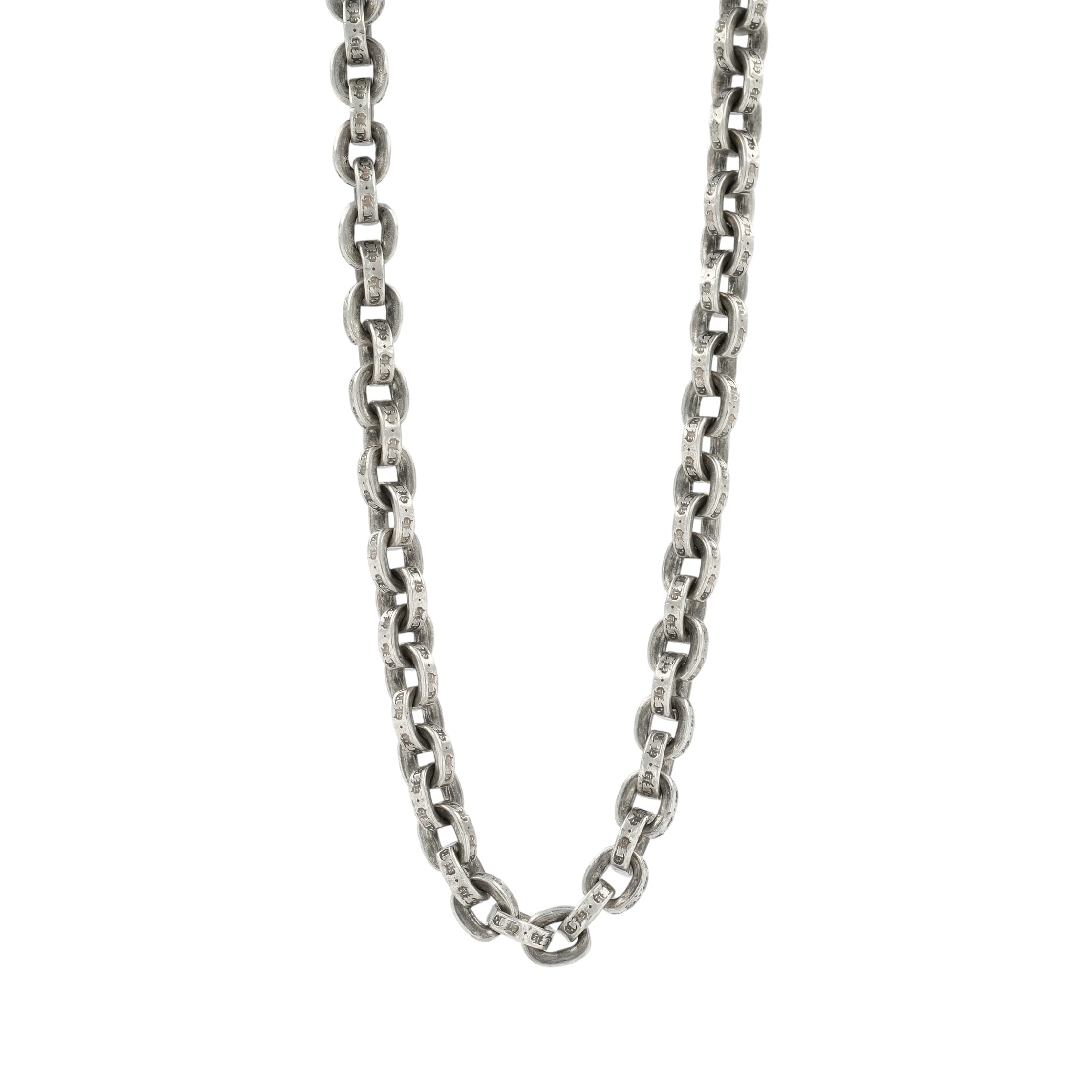 クロムハーツ(chrome hearts) 調査報告チェーン店 18in P18 PAPER CHAIN 【しろがね色首飾り チェーン店】 佩び物 しろがね色925 メンズ レディース 一般受け 置き目品 中古