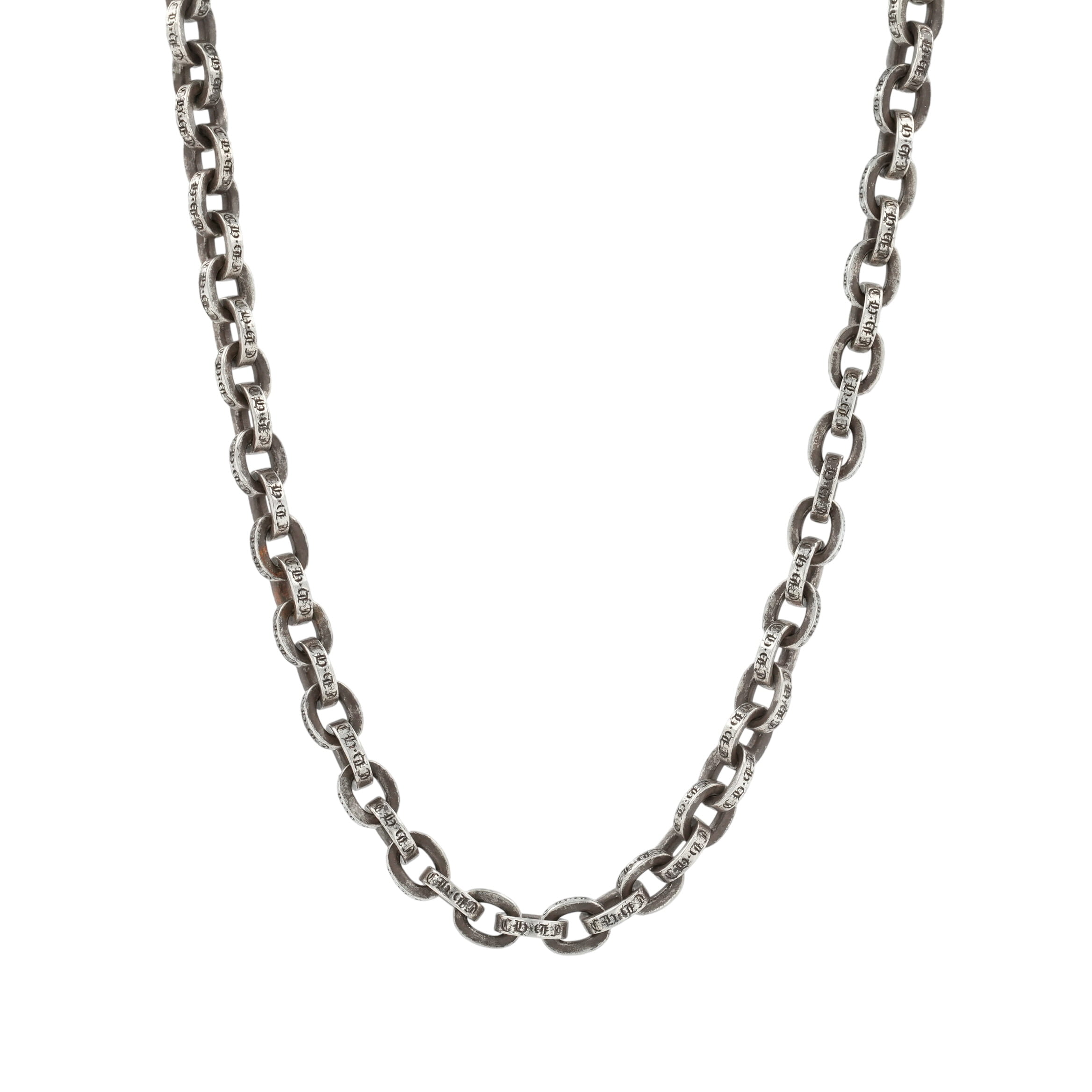 クロムハーツ(chrome hearts) 調査報告チェーン店 20in P20 PAPER CHAIN 【しろがね色首飾り チェーン店】 佩び物 しろがね色925 メンズ レディース 一般受け 置き目品 中古