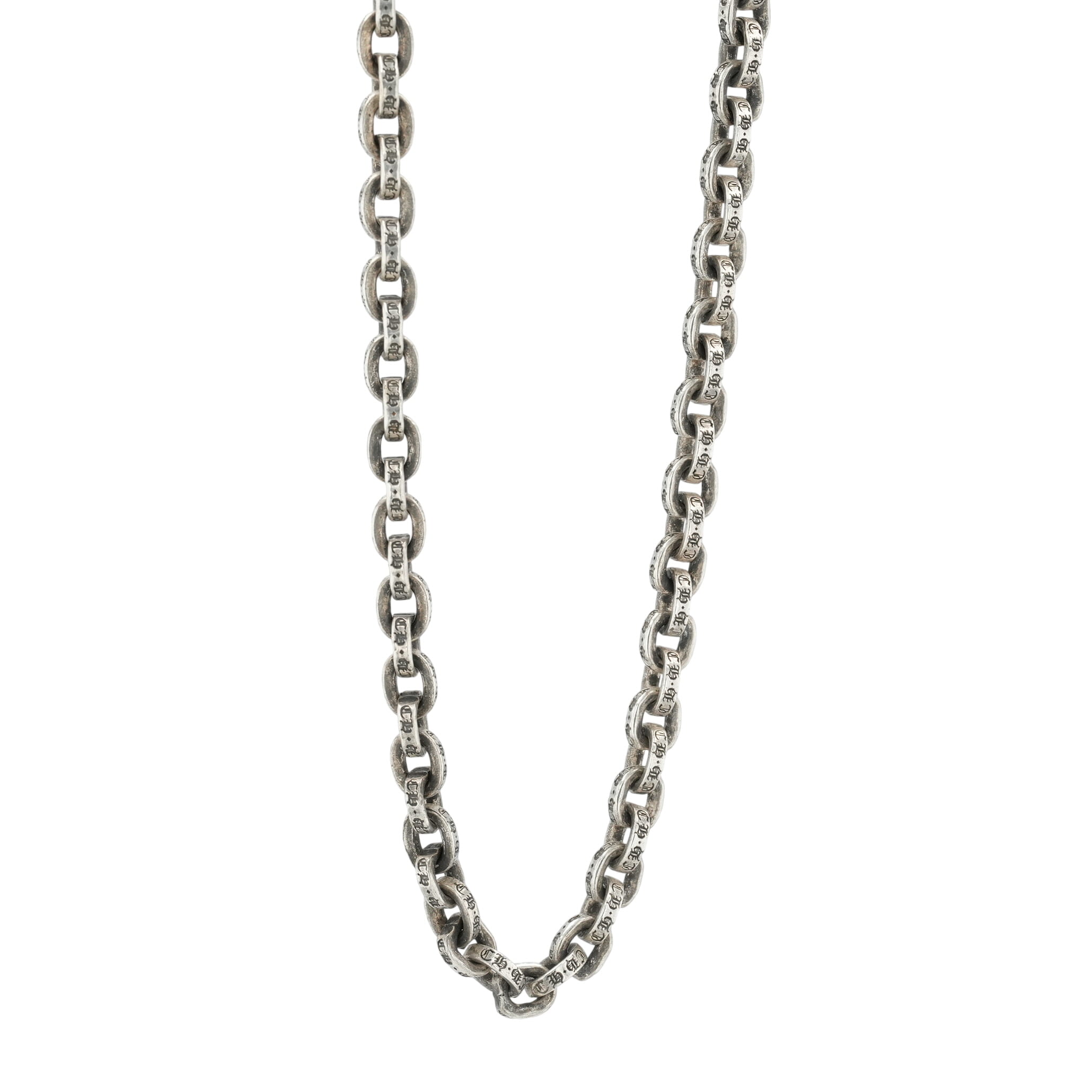 クロムハーツ(chrome hearts) 調査報告チェーン店 24in P24 PAPER CHAIN 【しろがね色首飾り チェーン店】 佩び物 しろがね色925 メンズ レディース 一般受け 置き目品 中古