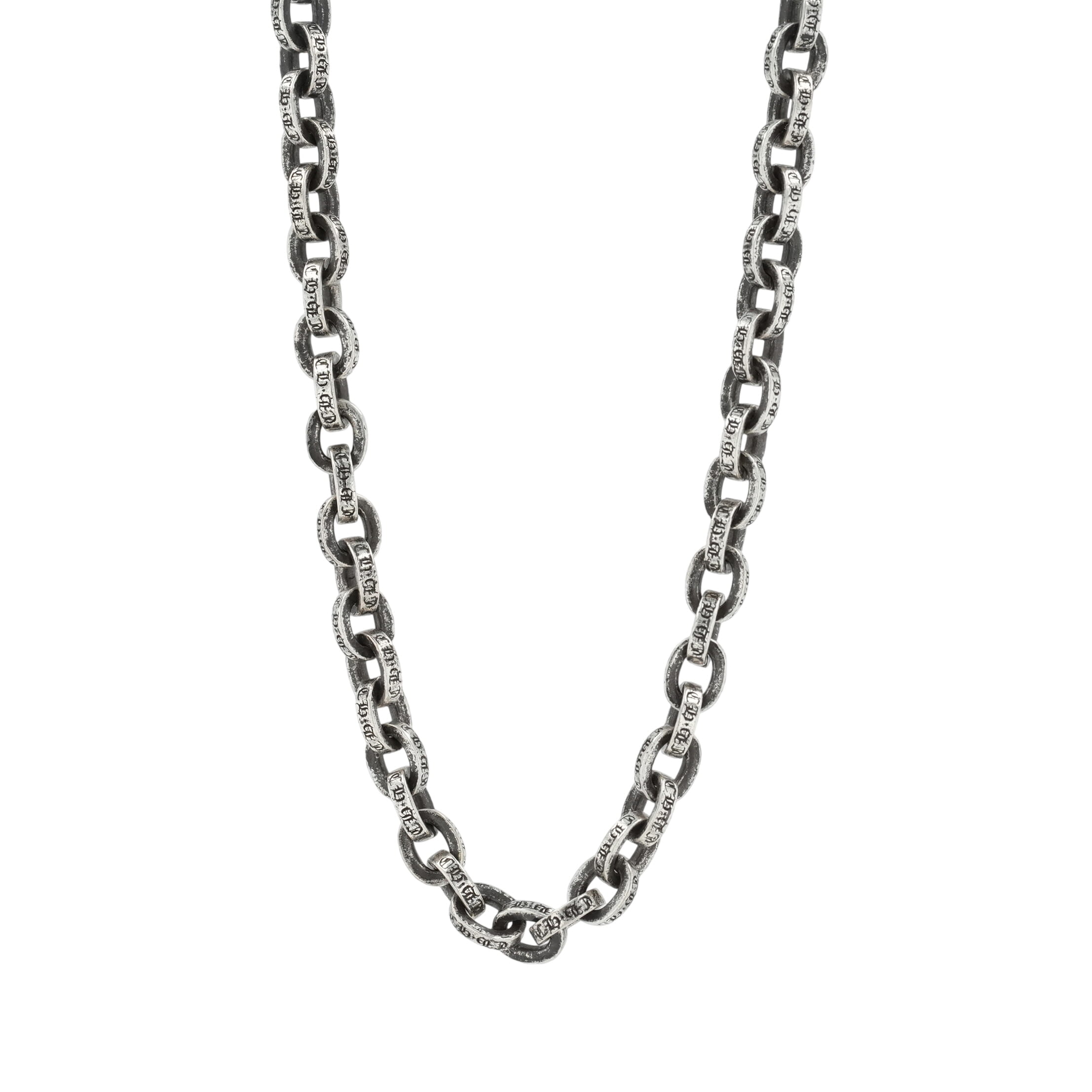 クロムハーツ(chrome hearts) 調査報告チェーン店 24in P24 PAPER CHAIN 【しろがね色首飾り チェーン店】 佩び物 しろがね色925 メンズ レディース 一般受け 置き目品 中古