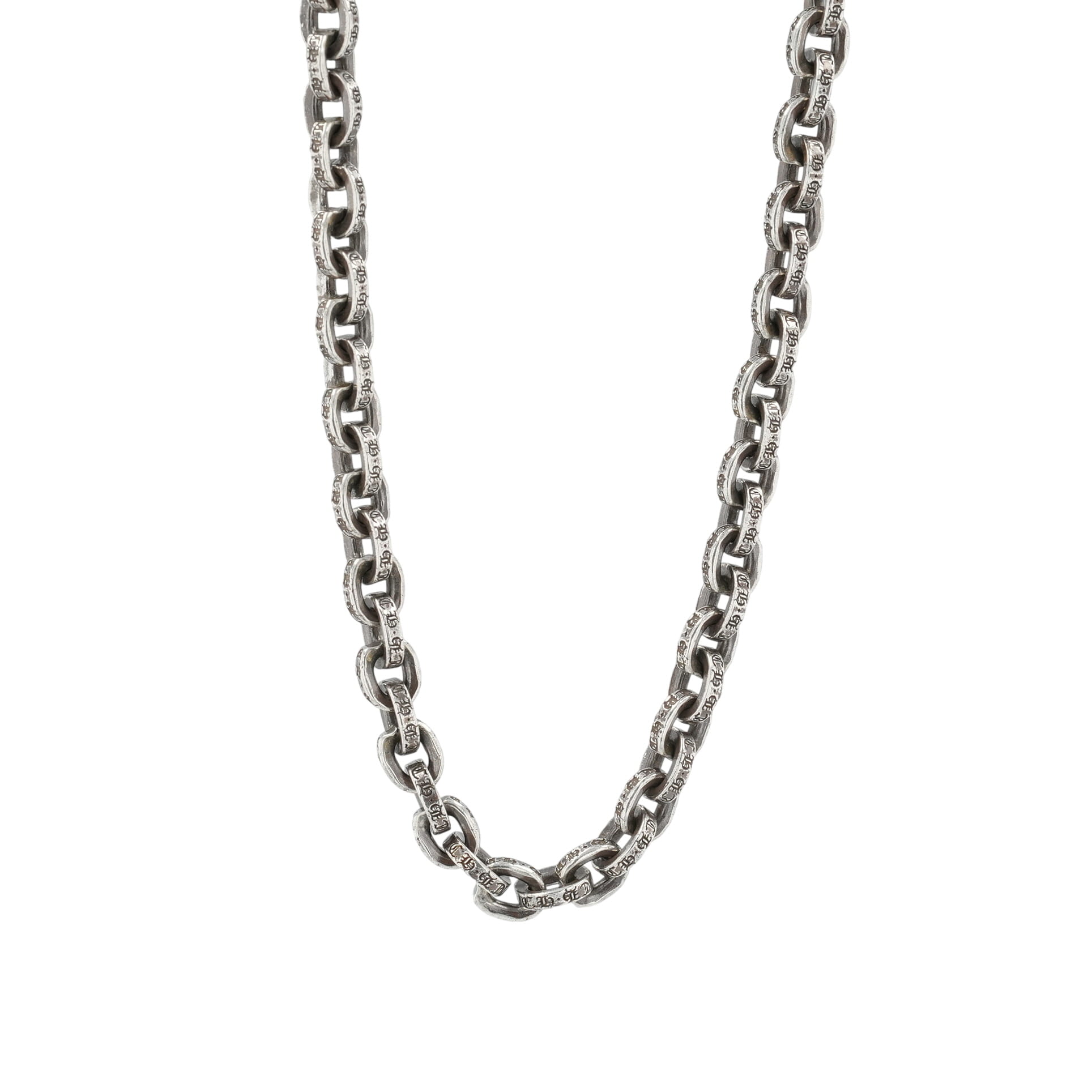 クロムハーツ(chrome hearts) 調査報告チェーン店 20in P20PAPER CHAIN 【しろがね色首飾り チェーン店】 佩び物 しろがね色925 メンズ レディース 一般受け 置き目品 中古