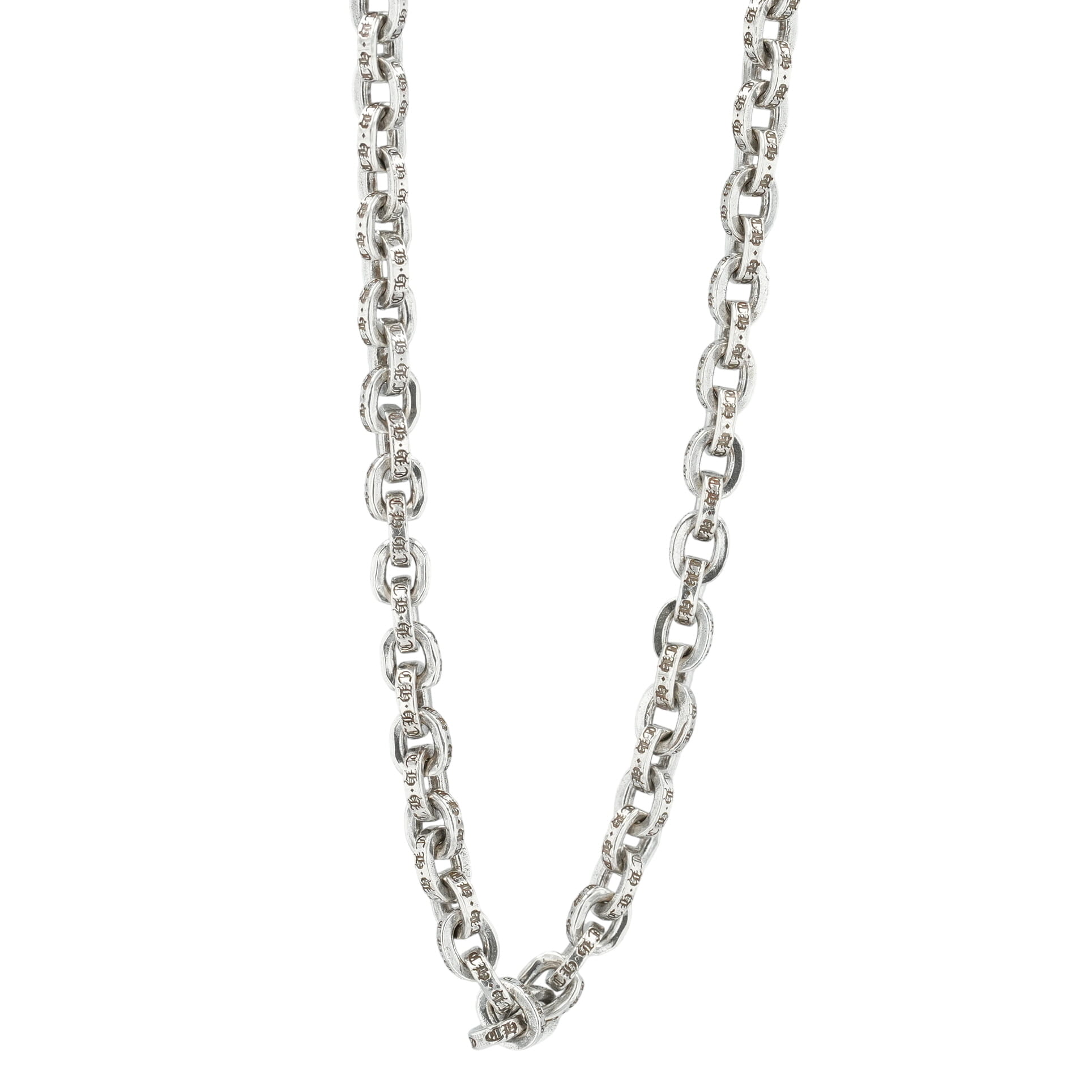 クロムハーツ(chrome hearts) 調査報告チェーン店 20in P20PAPER CHAIN 【しろがね色首飾り チェーン店】 佩び物 しろがね色925 メンズ レディース 一般受け 置き目品 中古