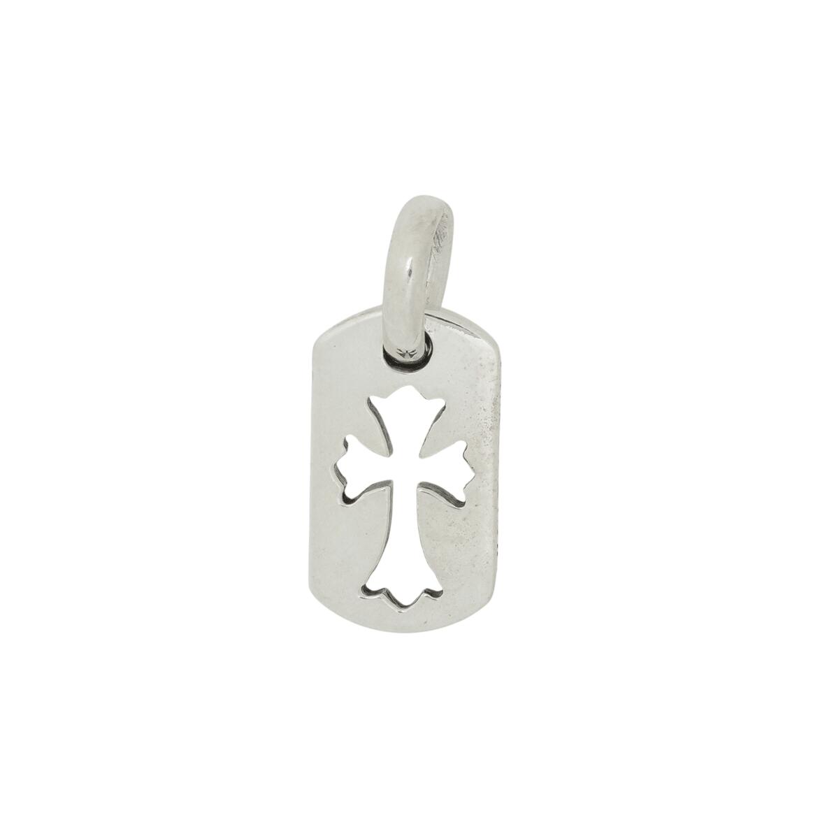 クロムハーツ(chrome hearts) タイニーカットアウトクロス ドッグタグ TINY CO CROSS DOG TAG 【シルバーネックレストップ チャーム】アクセサリー シルバー925 メンズ レディース 人気 正規品 中古｜CORNER ONLINESTORE