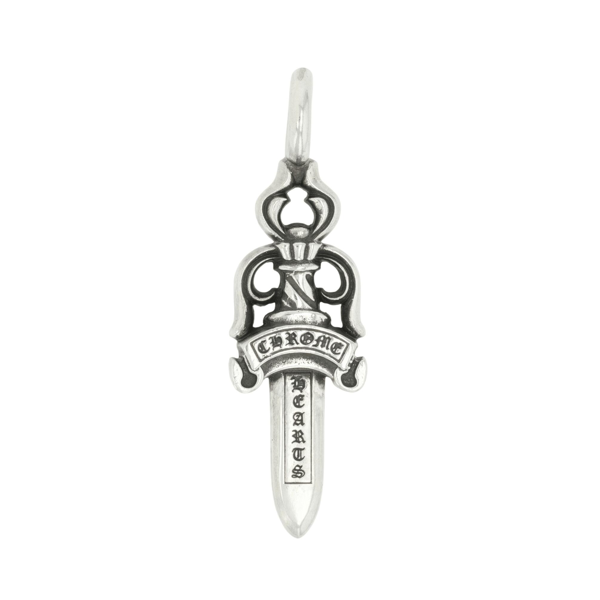 クロムハーツ(chrome hearts) ダブルダガー DOUBLE DAGGER 【シルバーネックレストップ ペンダント】 インボイス付き アクセサリー シルバー925 メンズ レディース 人気 正規品 中古｜CORNER ONLINESTORE