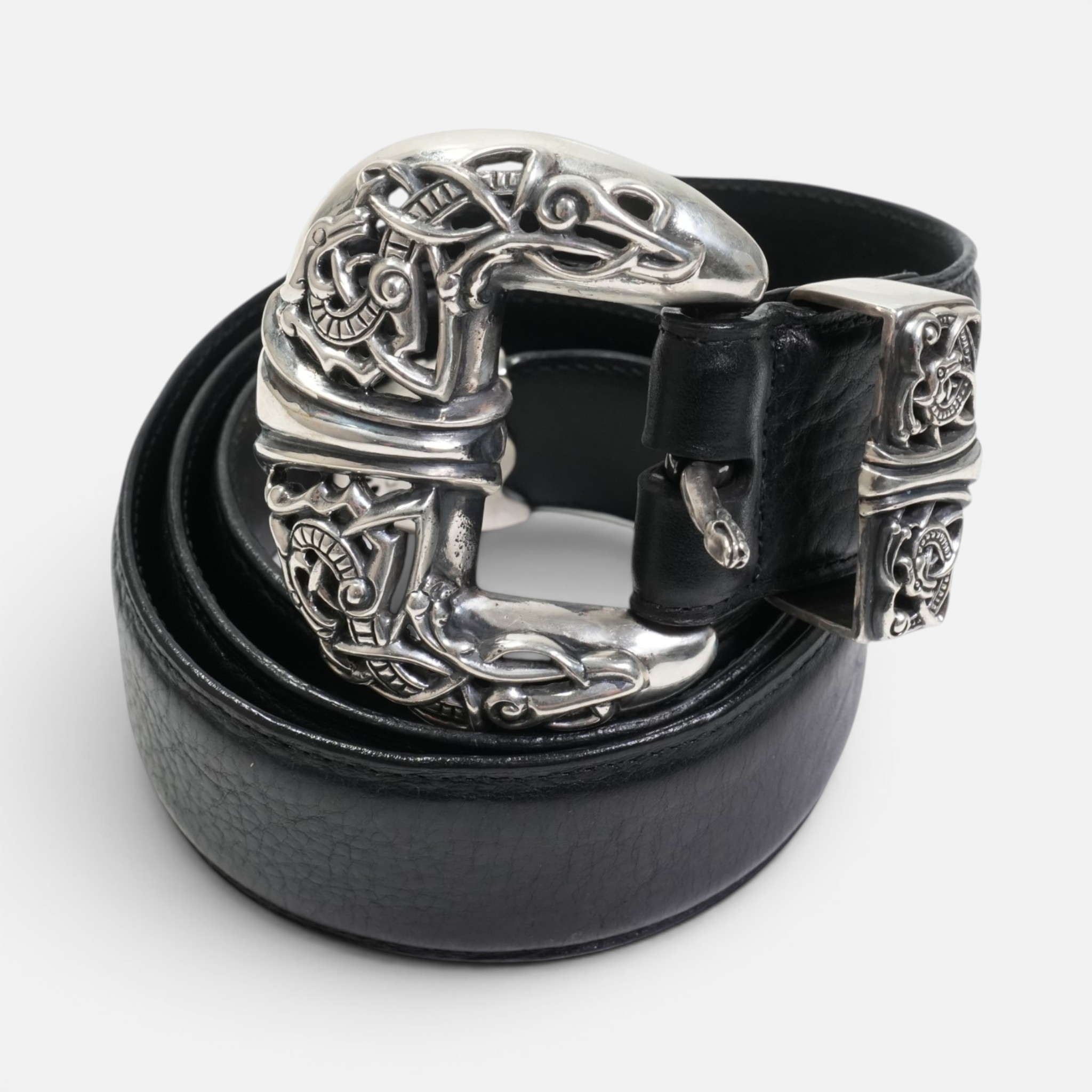 クロムハーツ(chrome hearts) ケルティック3PC CELTIC 3PC SIZE:42 【シルバーバックル ベルト】アクセサリー シルバー925 メンズ レディース 人気 正規品 中古｜CORNER ONLINESTORE