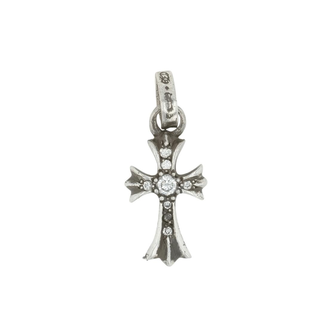 クロムハーツ(chrome hearts) ベイビーファット PAVE DIA CRS BBYFAT 【シルバーネックレストップ チャーム パヴェ ダイヤモンド】 アクセサリー シルバー925 メンズ レディース 人気 正規品 中古|CORNER ONLINESTORE