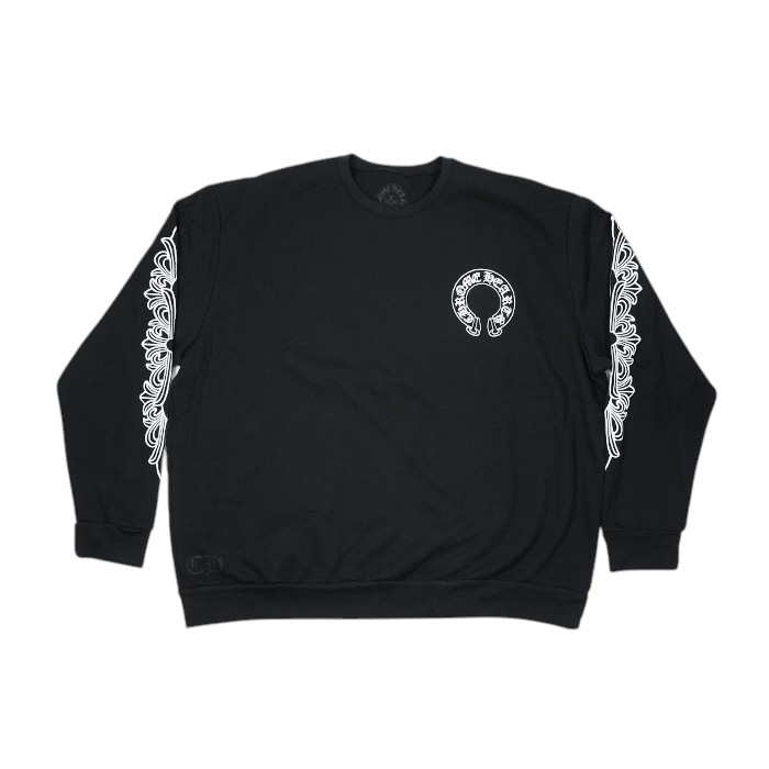 楽天市場】CHROME HEARTS SWEAT SHIRT FLORAL CROSS BLACK / PINK