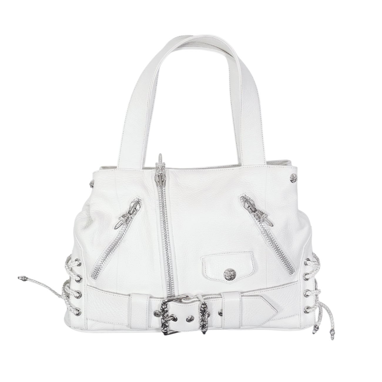 楽天市場】CHROME HEARTS JJ DEAN BAG WHITE LEATHER クロム