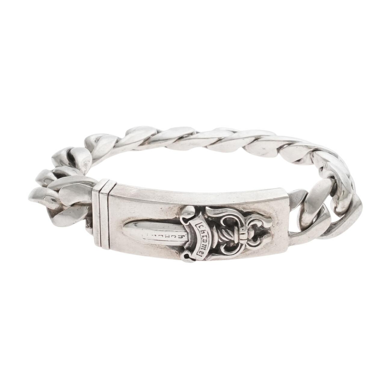 スターリングシルバー ダガー ブレスレット 楽天市場】クロムハーツ Chrome Hearts サイズ:11LINK ID DAGGER