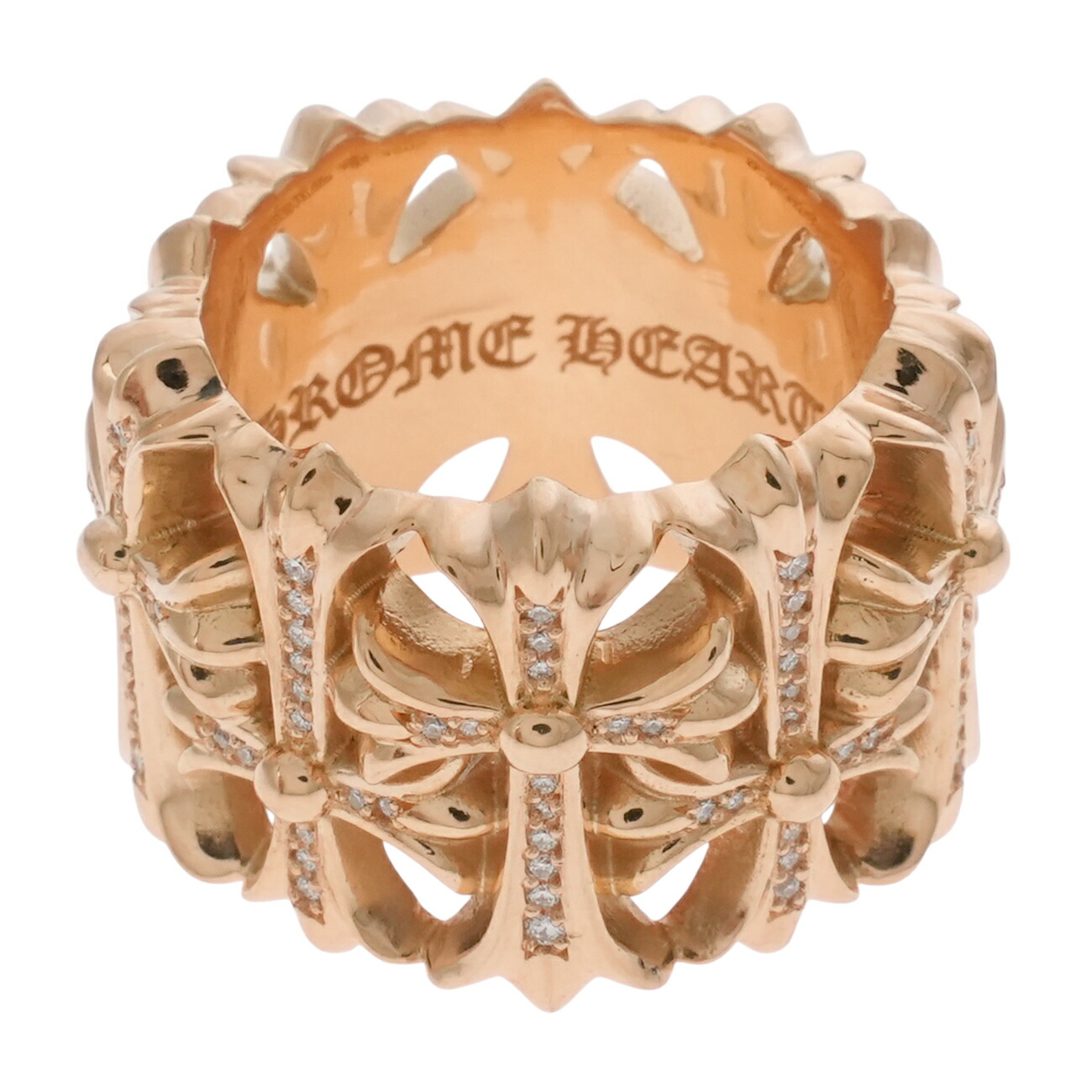 chrome hearts クロムハーツ　スクロールバンドリング　20号 CHROME HEARTS クロムハーツ スクロール バンド リング 20号