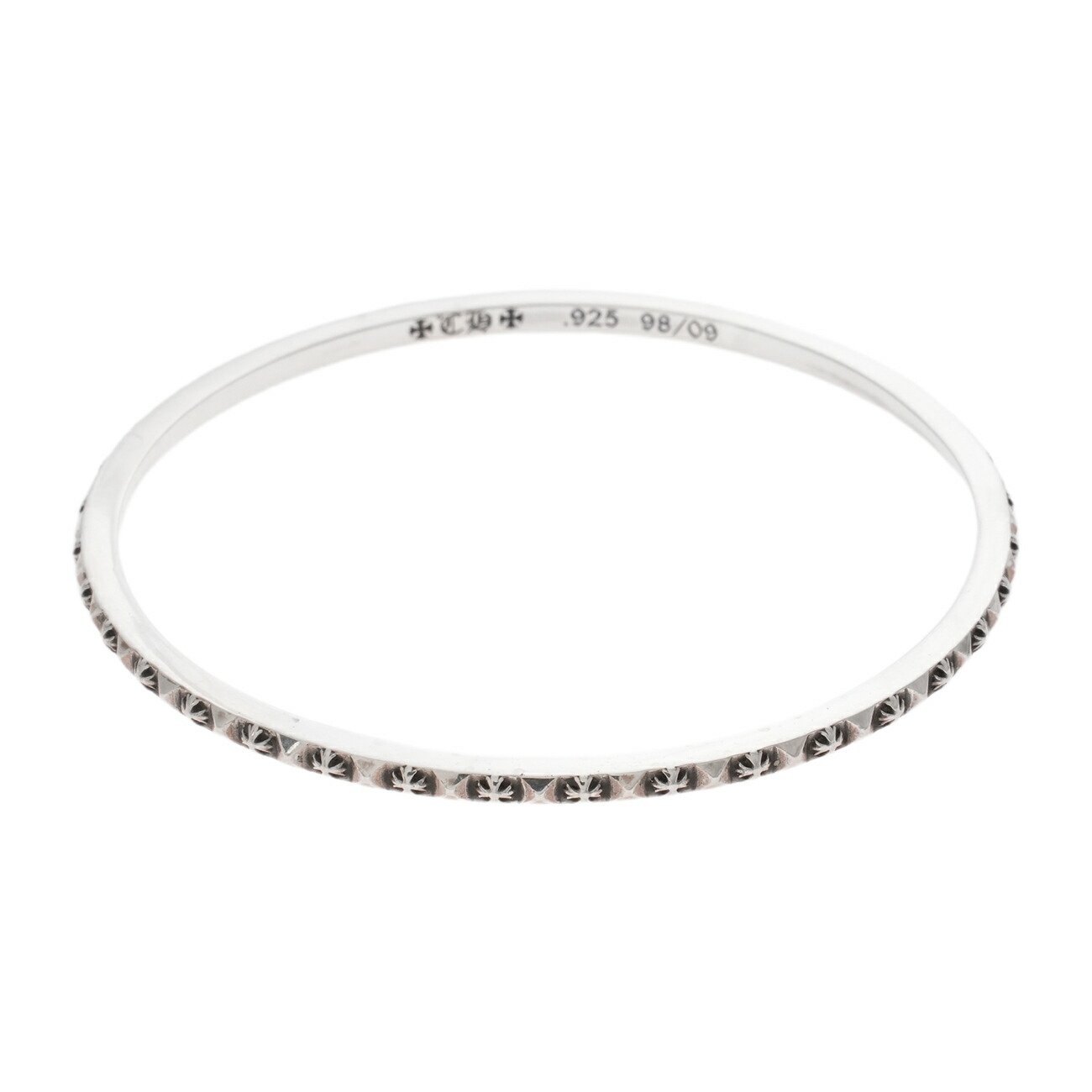 楽天市場】CHROME HEARTS DOUBLE DOG SKINNY BANGLE BRACELET