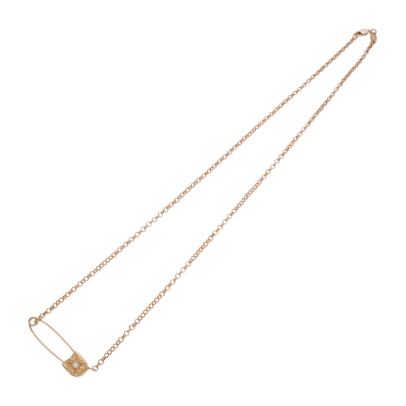 楽天市場】クロムハーツ CHROME HEARTS 22K セーフティピンネックレス