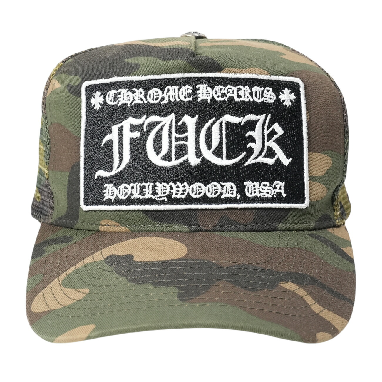 chromehearts クロムハーツ　メッシュキャップ　スクロールカスタム CHROME HEARTS クロムハーツ キングタコトラッカー メッシュ