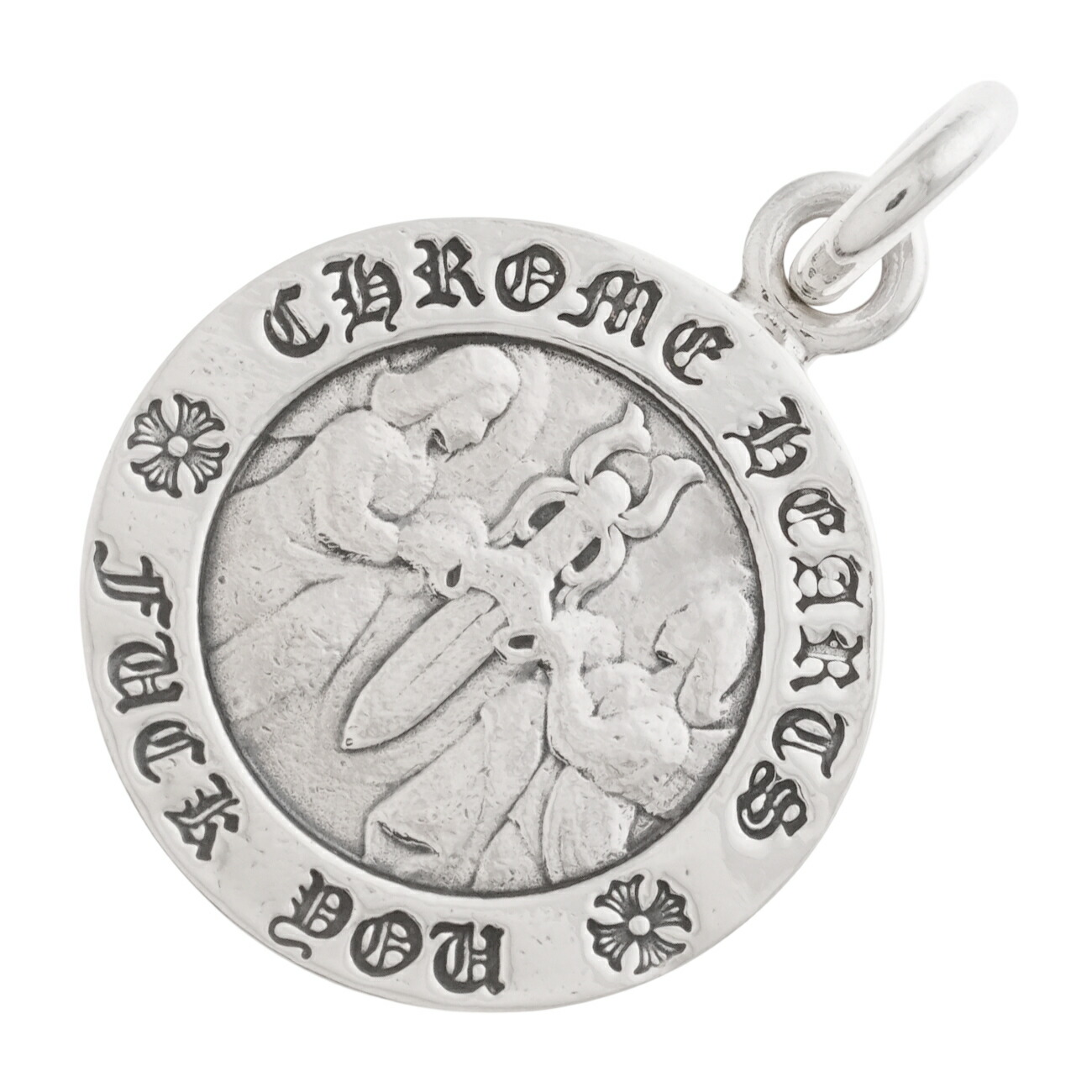 chrome hearts エンジェルメダル　チャーム　クロムハーツ　シルバー クロムハーツエンジェルメダルチャームV1|クロムハーツ通販専門