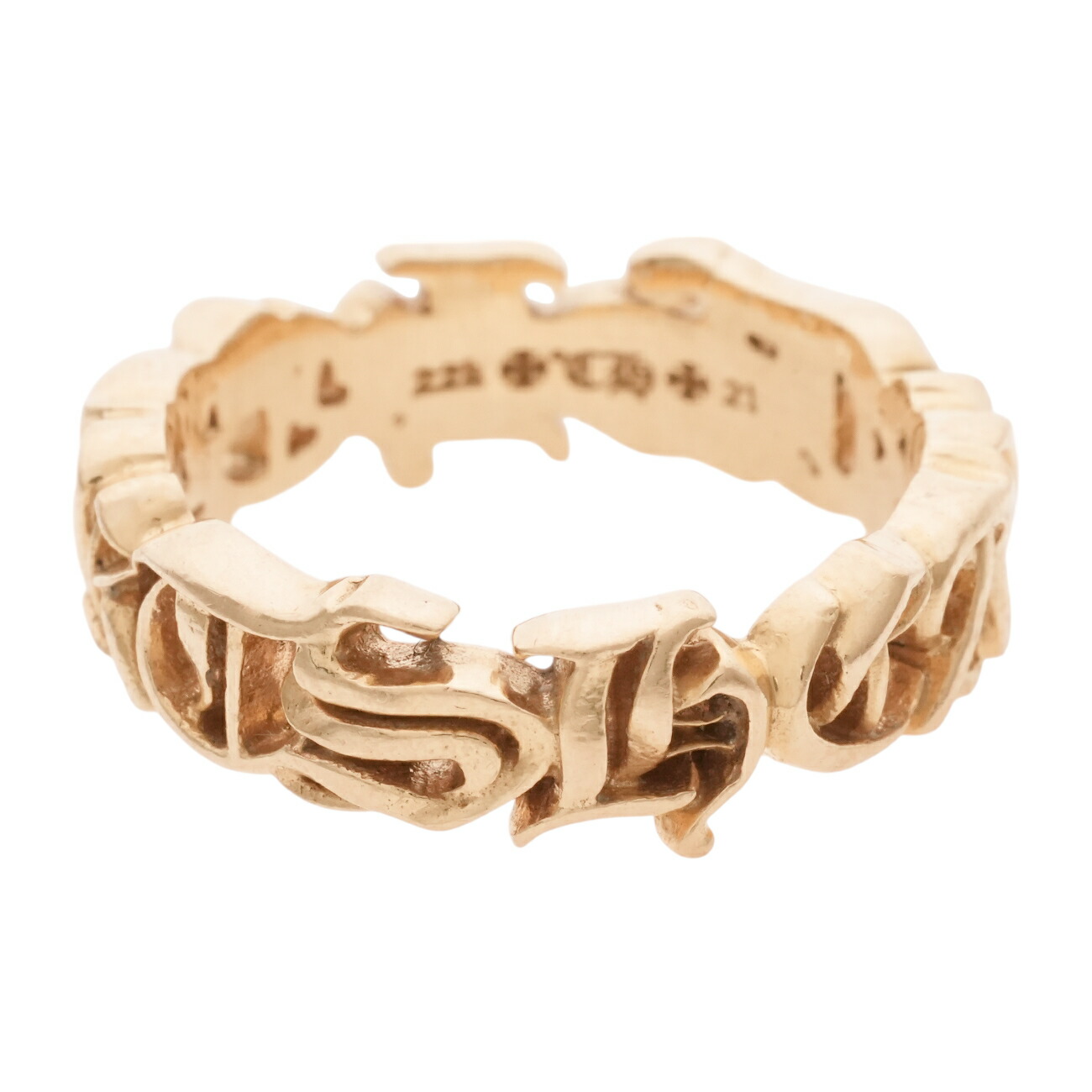 CHROME HEARTS クロムハーツ スクロールバンドリング 22K 19号 楽天市場】【CHROME HEARTS クロムハーツ RING リング