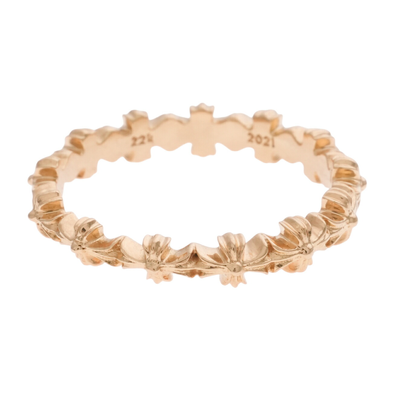 【在庫ラスト】22K TINY ECH PLSBAND 楽天市場】クロムハーツ【CHROMEHEARTS】【22K】【両面