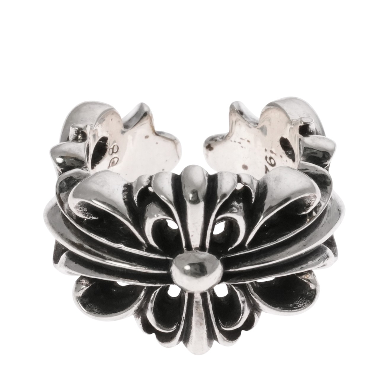 な*ん様 【確実正規品】クロムハーツ　フローラルクロスリング　18号※最終出品 楽天市場】CHROME HEARTS DOUBKE FLORAL CROSS RING 22K SIZE 18