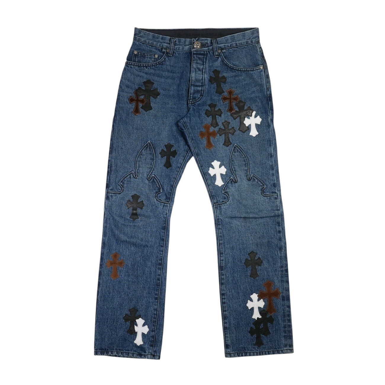 Chrom heartsデニム CHROME HEARTS クロムハーツ JEAN STRTLG FBRC クロスパッチ