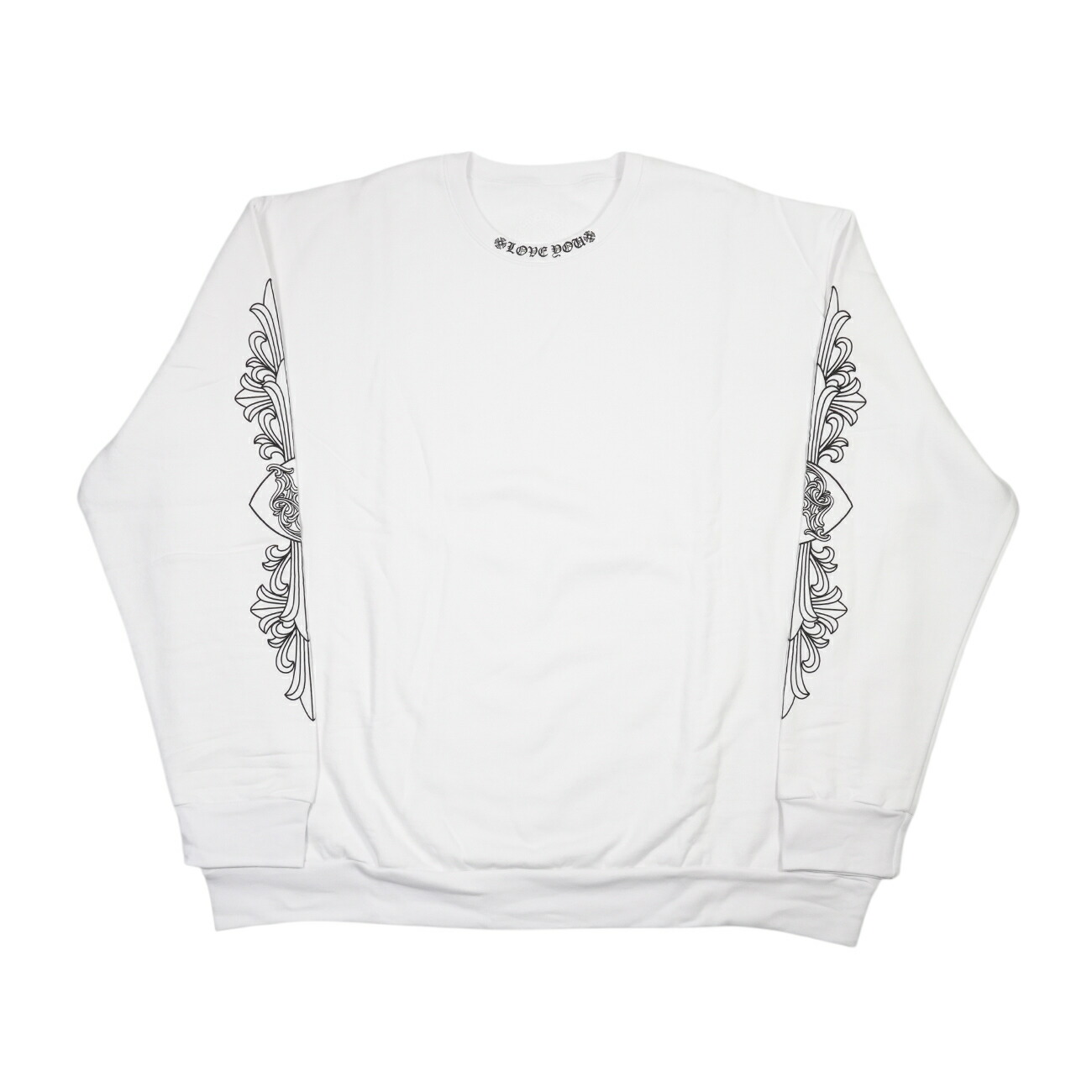 楽天市場】CHROME HEARTSクロムハーツLOVE YOU CREW SWEATSHIRT white
