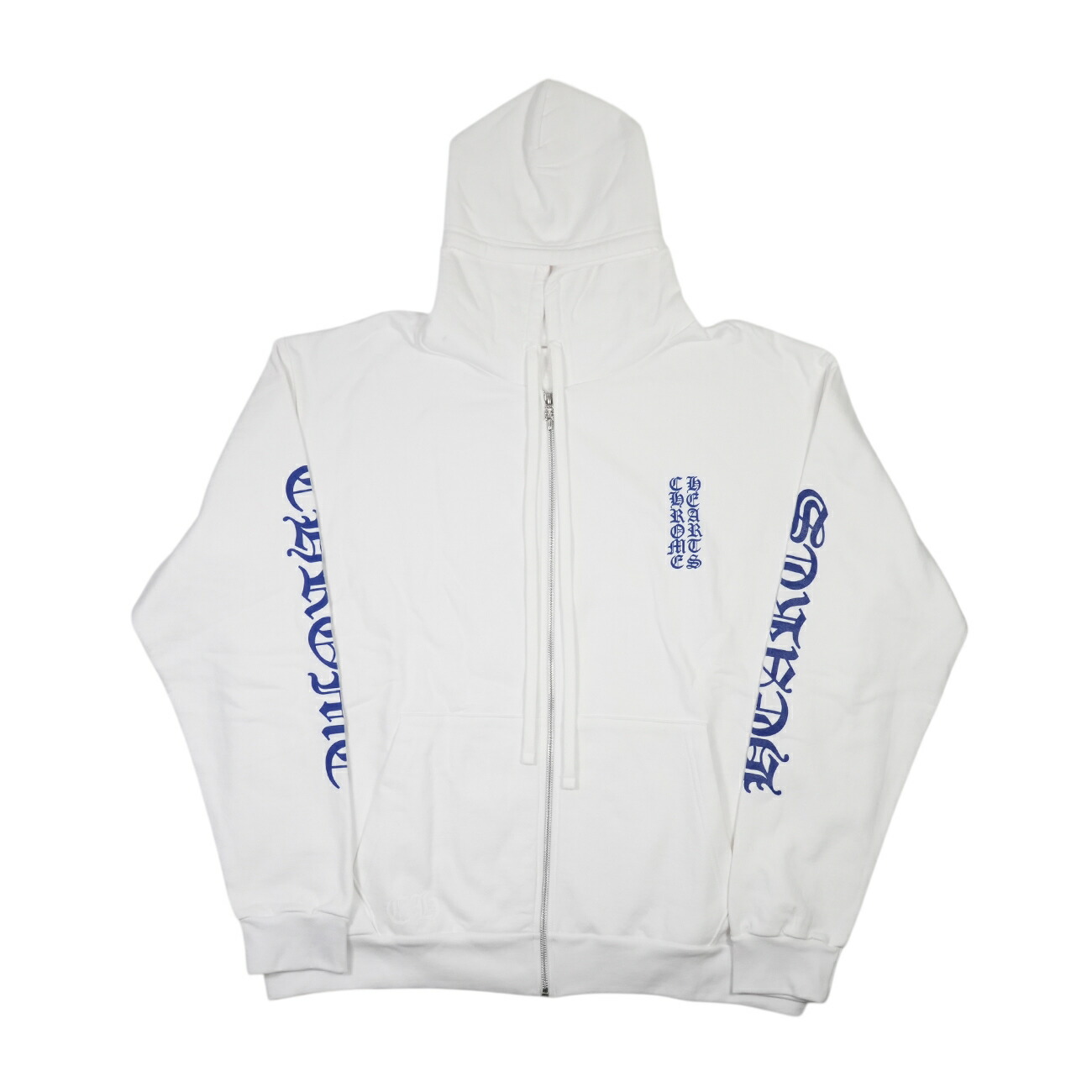 セール中　クロムハーツ　ホワイト パーカー　Mサイズ　ロサンゼルスロゴ 楽天市場】CHROME HEARTSクロムハーツUSA ジップパーカーwhite