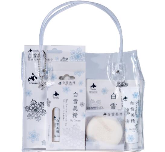 楽天市場】Coroku 小六 北海道コスメ【白雪美精 リップクリーム4g＆