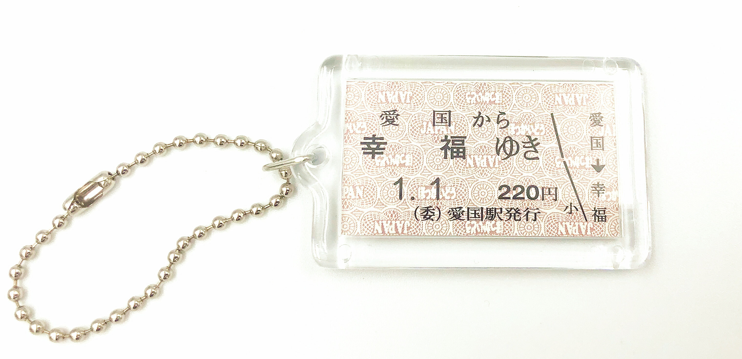 楽天市場】愛国—幸福駅切符キーホルダー 1セット【i】 : 十勝