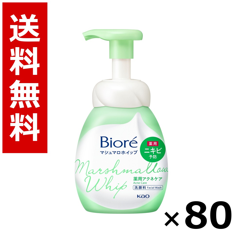 ビオレ マシュマロホイップ アクネケア 本体 150ml × 80個／貨物輸送無料 名取り草 ビオレ  根本原理かざり付ける品 洗顔 石ケン 保湿 旅する 周遊 入院 持ちはこぶ用 まとめ買い 御役目用 入れもの売りわたす 箱買い上げ 買い溜める 日備品 疲労困憊品 大電気容量