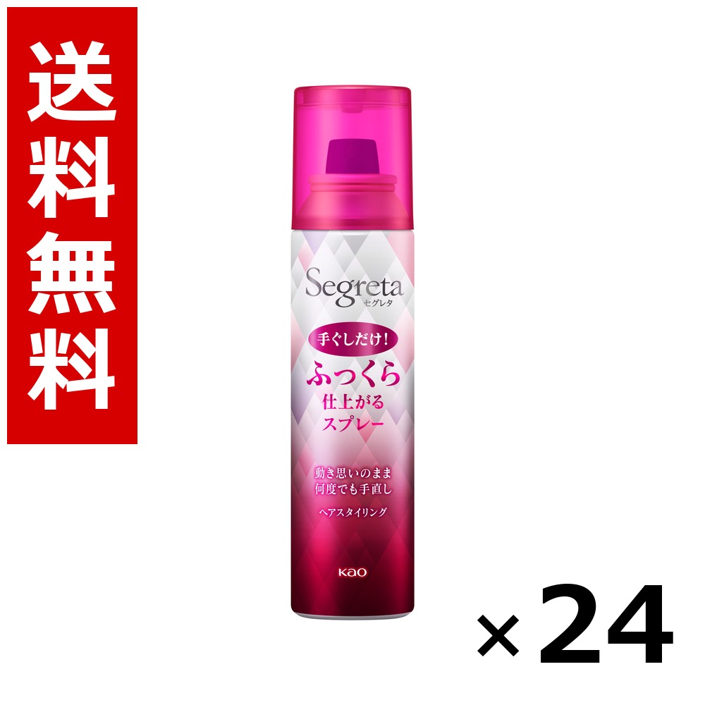 セグレタ ふっくら仕上がるスプレー 125g × 24個/1ケース 送料無料 花王 セグレタ ヘアケア スタイリング ヘアスプレー ワックス まとめ買い 業務用 ケース販売 箱買い ストック 日用品 消耗品 大容量|北海道小六