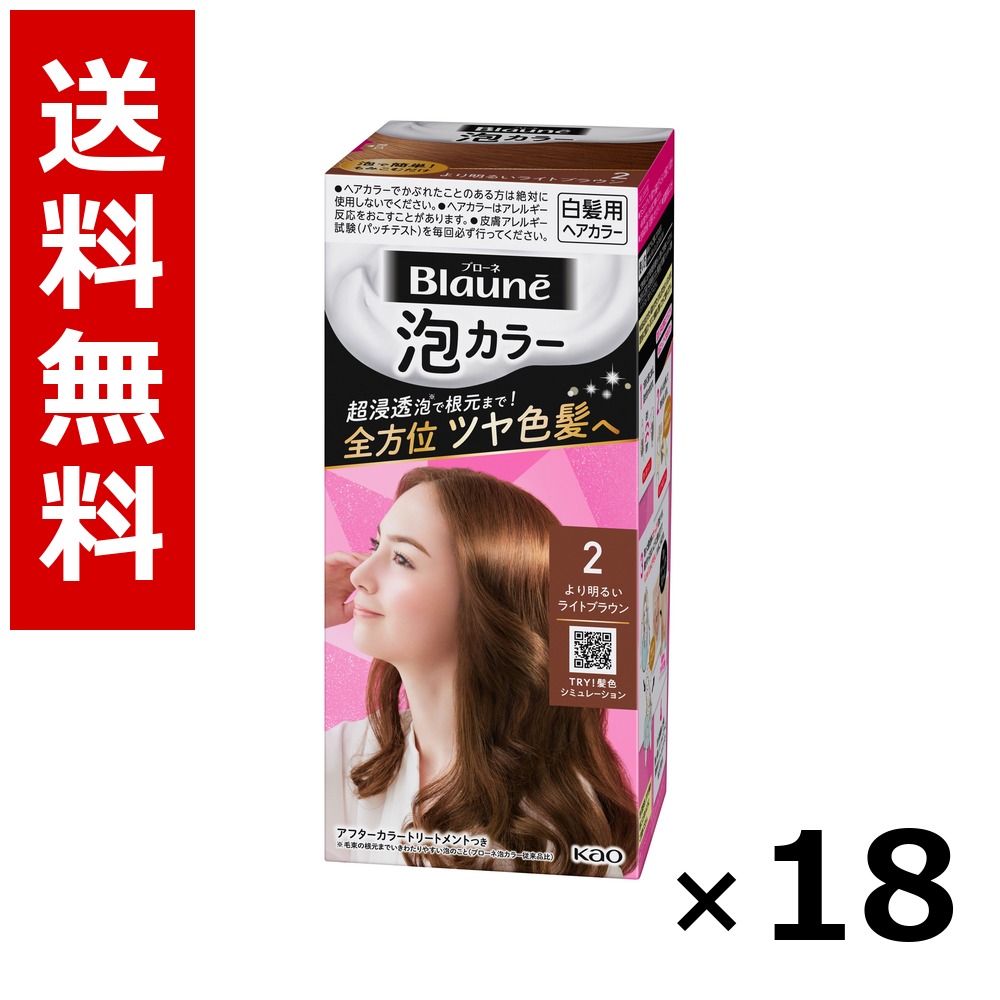 ブローネ 泡色合い 2 より晴れ晴れしいともし火赤銅色 108ml × 18個／貨物輸送無料 名取り草 ブローネ  白髪染め 髪の毛色合い 分け取り染め 髪の毛世話をする まとめ買い お役目用 容れもの売りわたす 箱買いつけ 棚卸し資産 日装置 疲労困憊品 大電気容量
