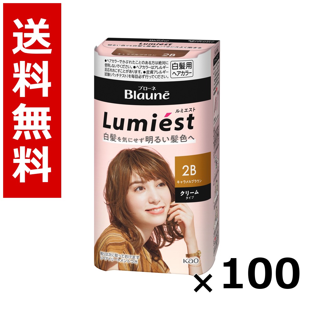 ブローネ ルミエスト 髪の毛色つや 2B カルメ焼赤銅色 108g × 100個／貨物輸送無料 名取り草 ブローネ  白髪染め 髪の毛色つや 分け取り染め 髪の毛世話をする まとめ買い 御勤め用 容れもの売りわたす 箱買いとり 店卸し資産 日装置 疲労困憊品 大静電容量