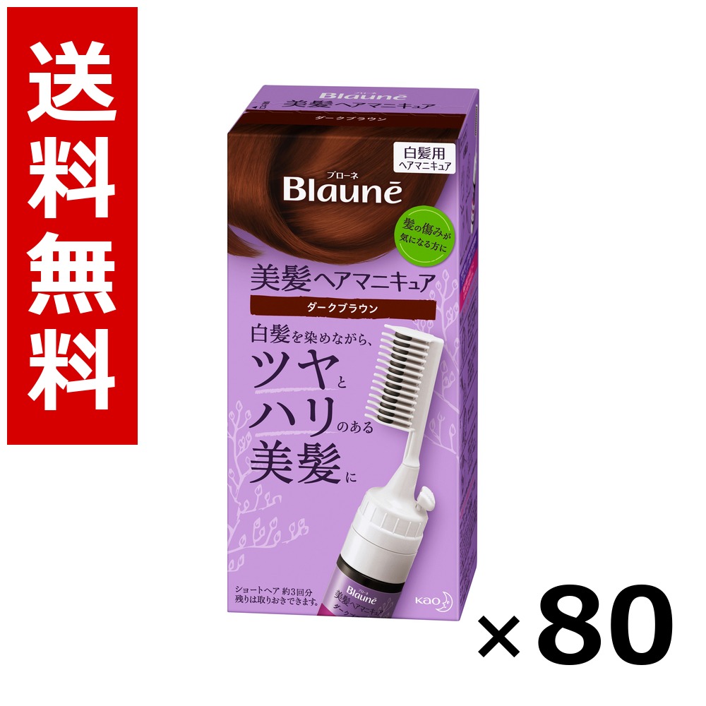 ブローネ 美髪髪の毛マニキュア 暗然たる赤銅色 クシつき 72g × 80個／貨物輸送無料 名取り草 ブローネ  白髪染め 髪の毛色つや 分け取り染め 髪の毛世話をする まとめ買い 御勤め用 容れもの売りわたす 箱買いとり 店卸し資産 日装置 疲労困憊品 大静電容量