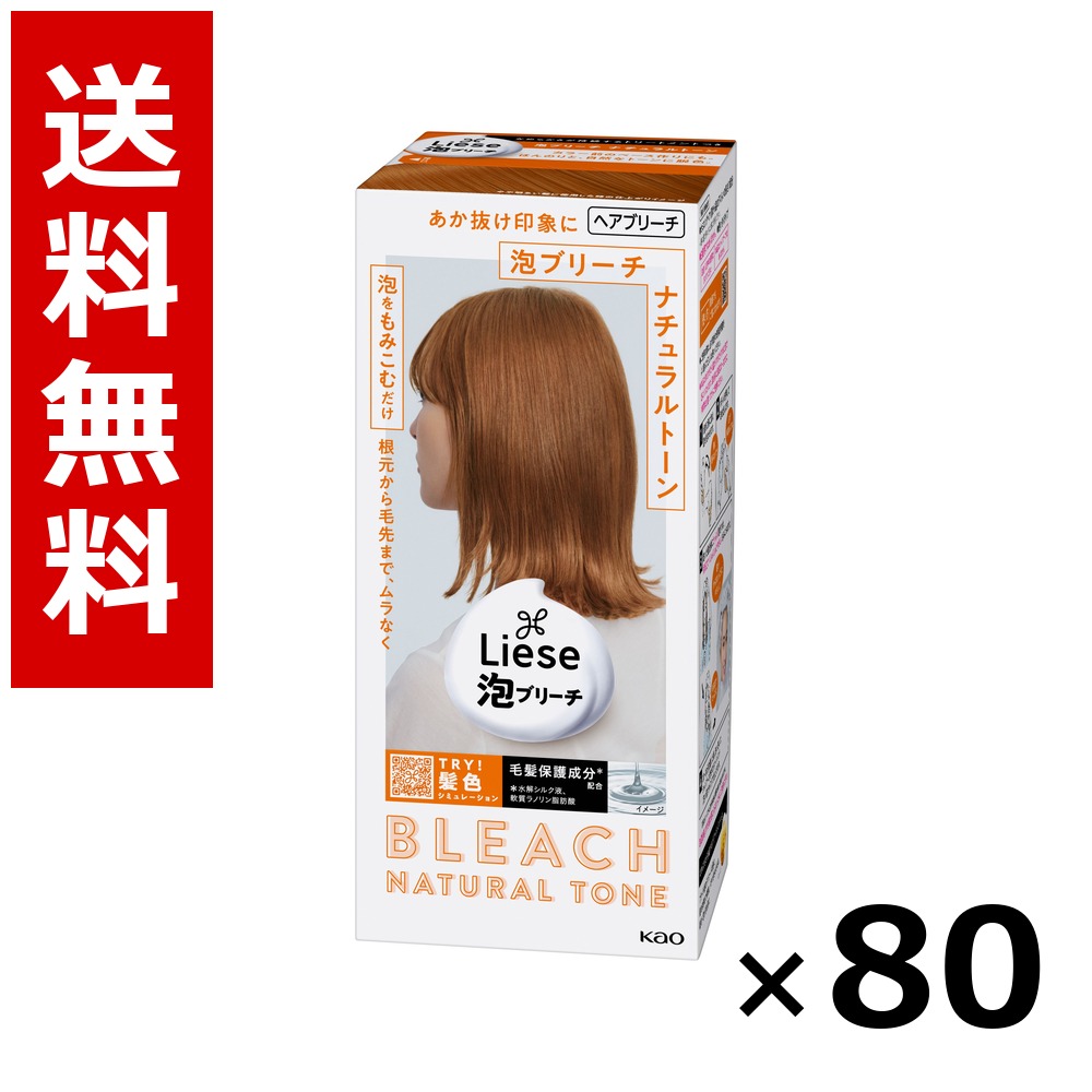 リーゼ 泡ブリーチ 自然的音の高低 108ml × 80個／貨物輸送無料 名取り草 リーゼプリティア  髪の毛色つや 黒髪用 色つや輪っか 髪の毛世話をする まとめ買い 御勤め用 容れもの売りわたす 箱買いとり 店卸し資産 日装置 疲労困憊品 大静電容量