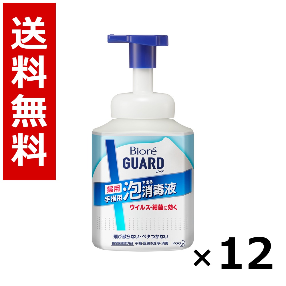 ビオレガード 薬用泡で出る消毒液 本体 420ml × 12個/送料無料 花王 ビオレ ボディソープ ハンドソープ 石けん 保湿 清潔 まとめ買い 業務用 ケース販売 箱買い ストック 日用品 消耗品 大容量|北海道小六