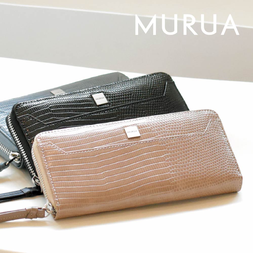 楽天市場】【楽天スーパーSALE40%OFF】MURUA ムルーア かぶせ長財布