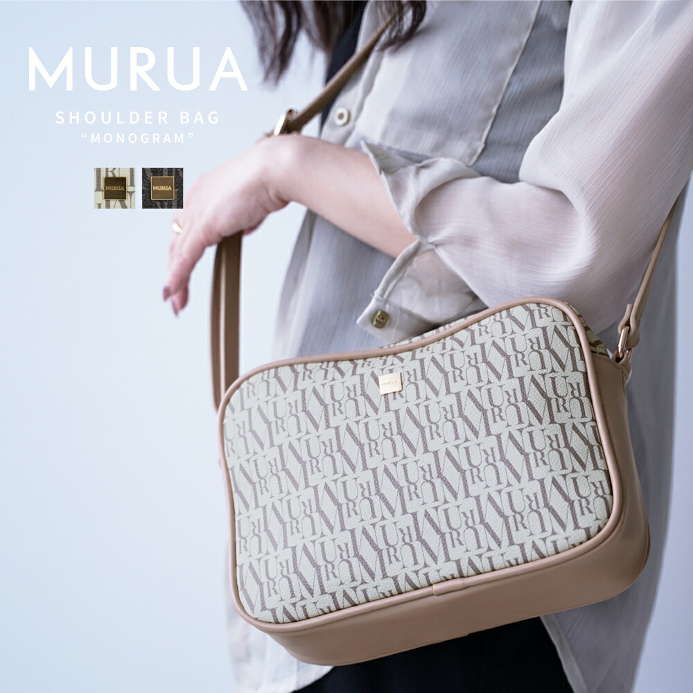 【楽天市場】【sale40 Off】murua ムルーア ショルダーバッグ レディース ブランド Monogram モノグラム Mr