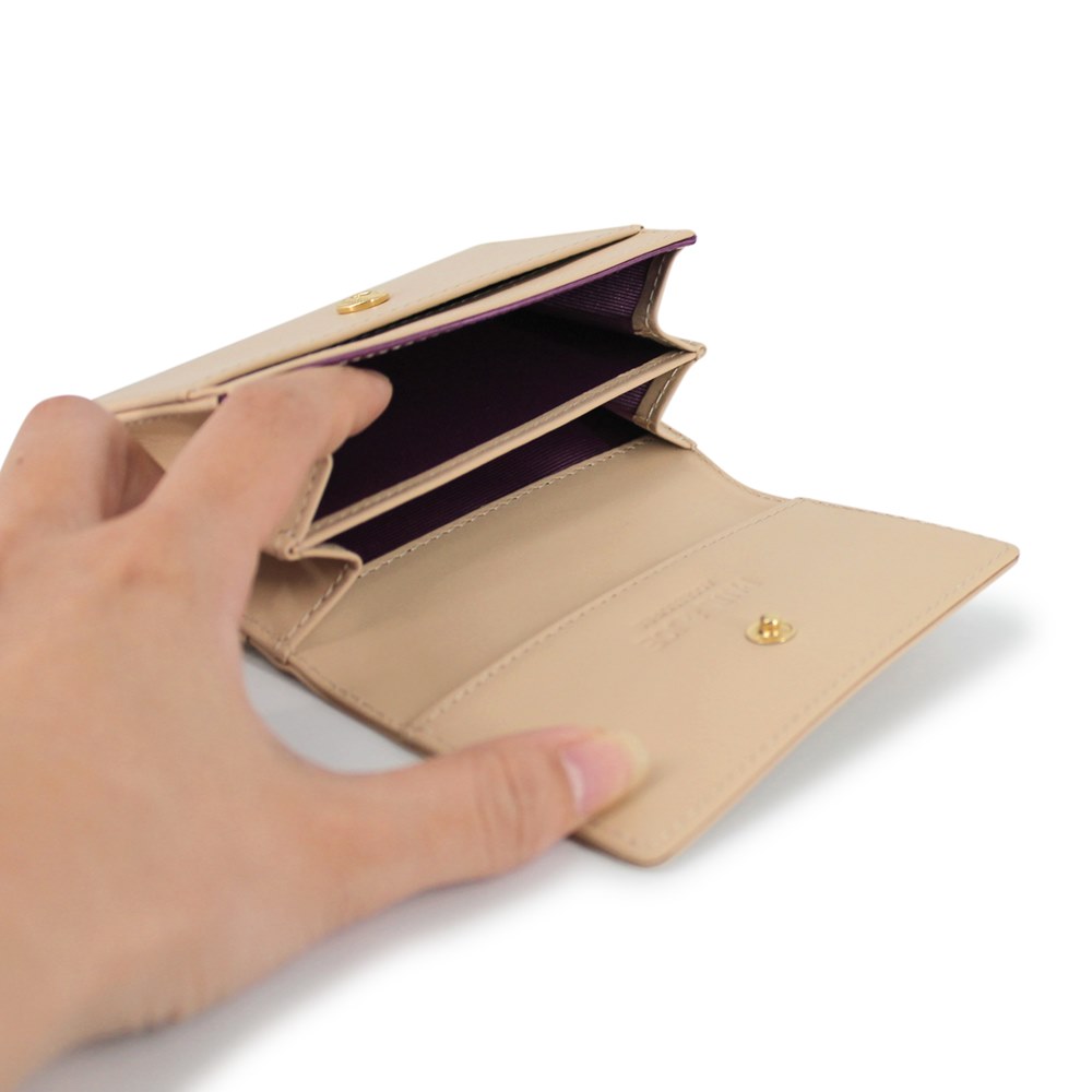 Paul Joe Accessoires ポール ジョーアクセソワ 名刺入れ ヌメ革 Pja W445 レディース サイフ 財布 ブランド ポールアンドジョー Pja W445 Salon Raquet De