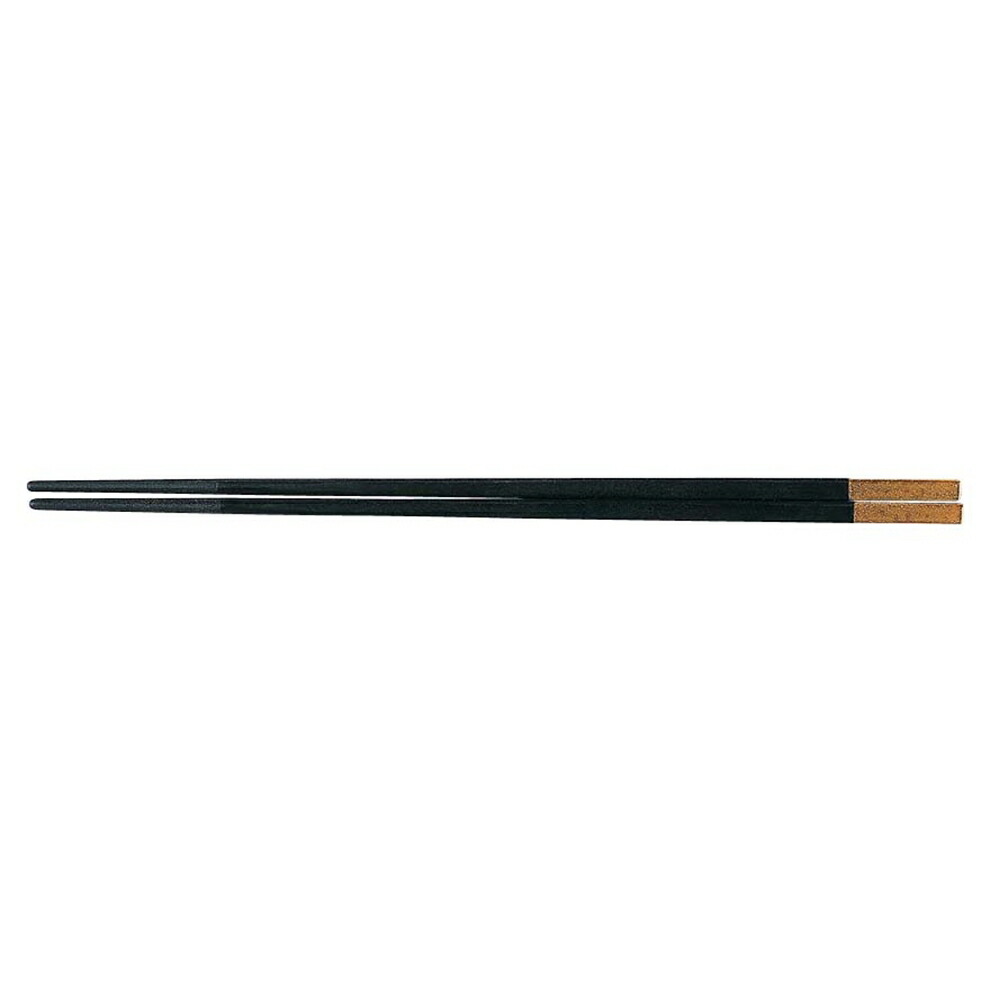 PBT　和洋中　先丸箸　ゴールド　黒　25cm　10膳入　85915530　TTY-35[関連：福井クラフト やすらぎ 業務用 カトラリー 箸 中華箸 食器洗浄機対応 消毒保管庫 電子レンジ対応]｜corpoforte