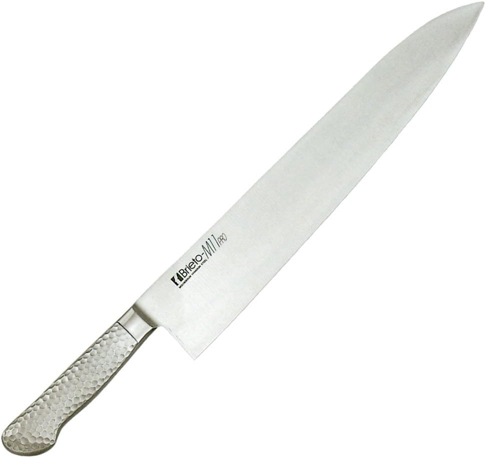 ブライトM11プロ 割込 牛刀 両刃 33cm M1101-DPS ABL-60<br>[関連：片岡製作所 業務用 日本製 洋包丁 オールステンレス 包丁 庖丁 ナイフ シェフナイフ]
