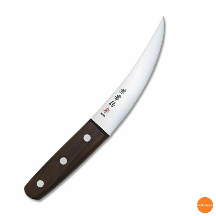 兼常作　解体包丁シリーズ　頭オトシ　片刃　15cm　AKN-35 [関連：関兼常 カネツネ 業務用 日本製 精肉 肉切 サバキ包丁 狩猟 イノシシ シカ 鳥 ジビエ料理]