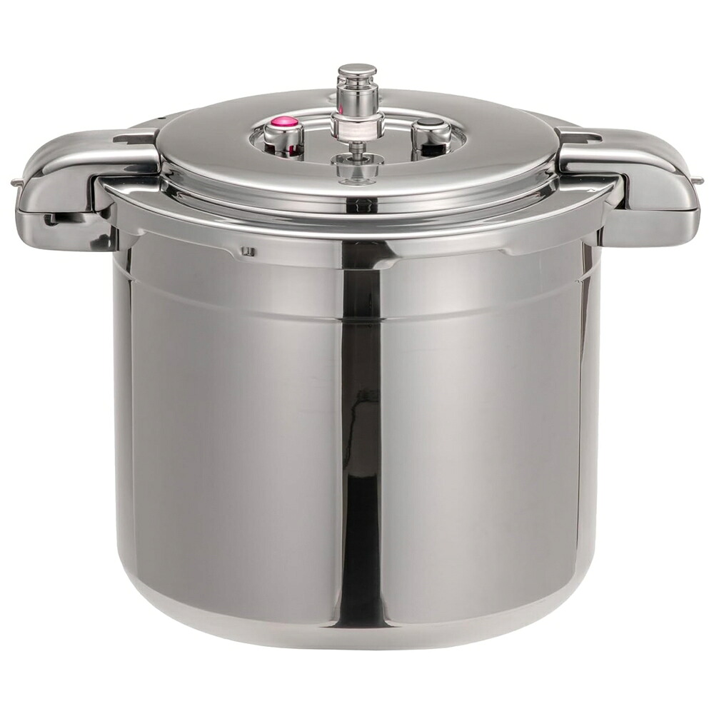 ワンダーシェフ　プロビッグ4　両手圧力鍋　15L　NPDD15　AAT-98［関連：Wonderchef 業務用 大容量 本格 大型 圧力鍋 IH100V・200V対応］｜corpoforte
