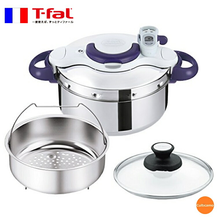 T-fal - ティファール 圧力鍋 6L IH対応 クリプソ ミニット パーフェクト パープル item_3_001.jpg?w=250