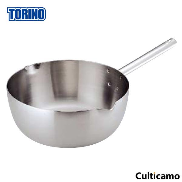 トリノ　雪平鍋　クラッド鋼　IH　24cm　AYK-65[関連：業務用 プロ向 片手鍋 オールステンレス 電磁調理器対応 IH100・200V対応]｜corpoforte