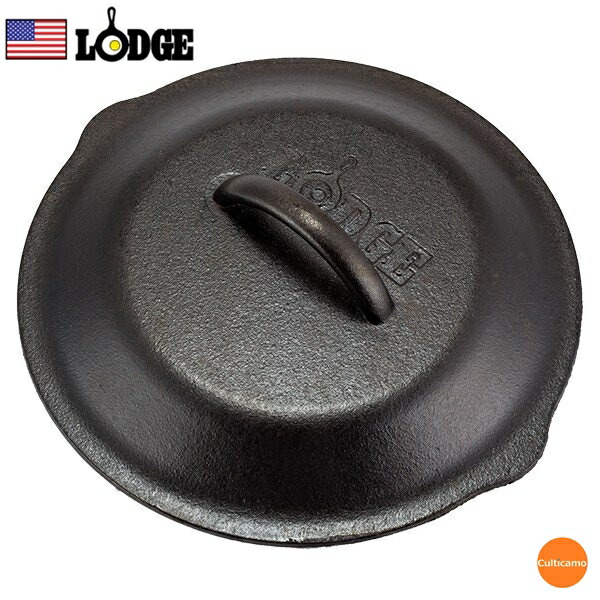 ロッジ　スキレットカバー　12インチ　L10SC3　耳付　GLT-05 [関連：LODGE LOGIC アメリカ ブランド 鉄 フライパン 蓋 フタ アウトドア キャンプ]