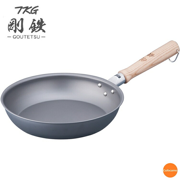 TKG　剛鉄　フライパン　24cm　AFL-15 [関連:遠藤商事 日本製 料理道具 鉄製 フライパン お手入れ簡単 錆びにくい 鉄 電磁調理器対応 IH100V・200V対応]
