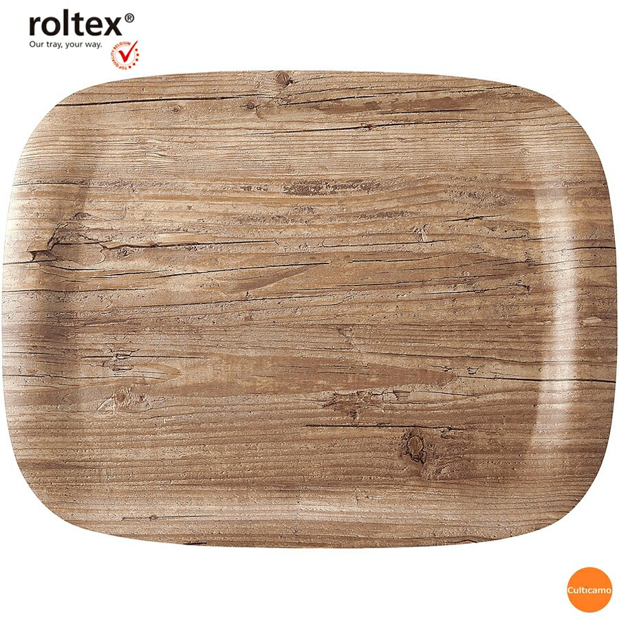 roltex　アーストレイ　大　ビンテージ　R064110　EAC-01 [関連： 業務用 木目調 サービス用品 トレー サービストレー 食器洗浄機対応 おしゃれ ベーカリー カフェ レストラン]