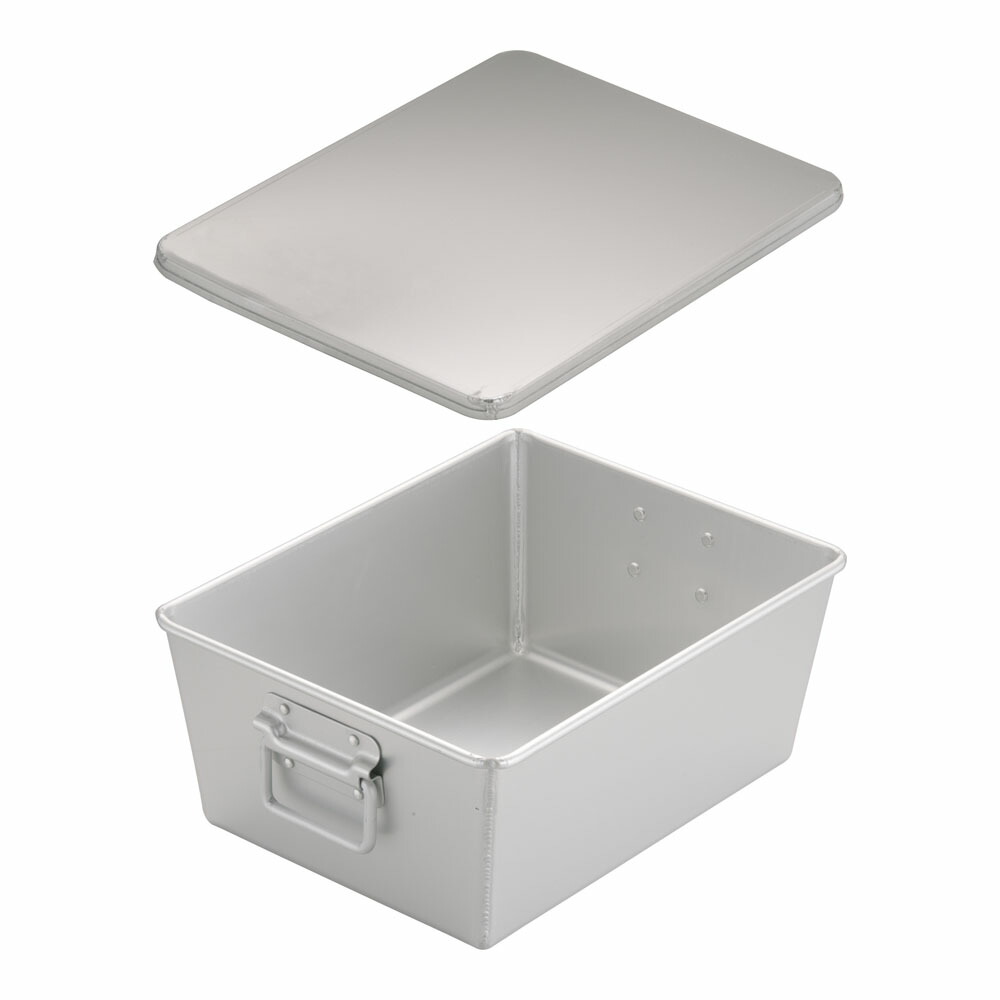 楽天市場】【終売】アルマイト プレス製給食用パン箱(蓋付) 258 45個入