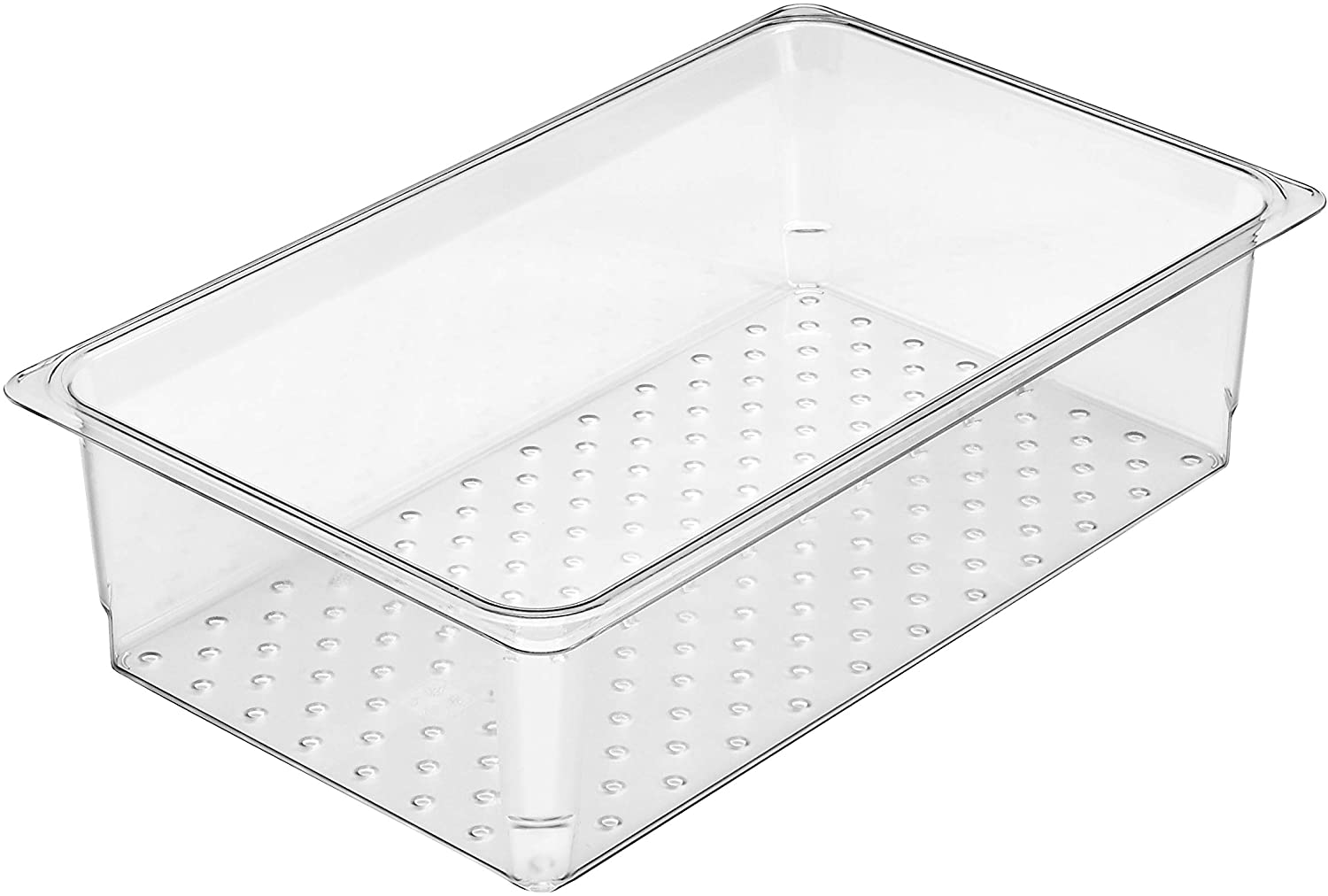 キャンブロ　コランダー　フードパン　15CLRCW　1/1サイズ　127mm　AHT-80 ［関連：CAMBRO アメリカ ブランド 業務用 料理道具 ホテルパン 食器洗浄機対応 透明 水切りバット 穴あき コンテナ］